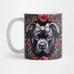 Cute Black Staffy Mug